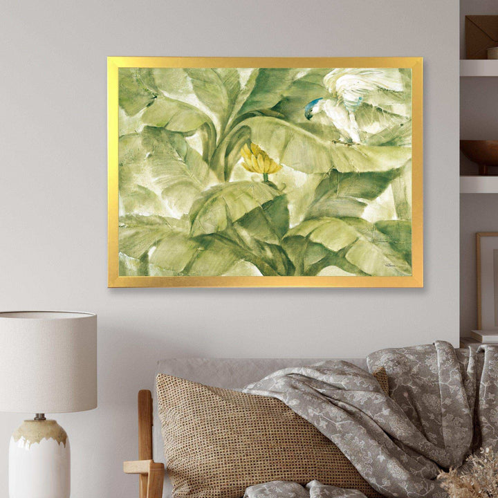 Tropical Canopy II Green - Farmhouse Living Room Wall Decor