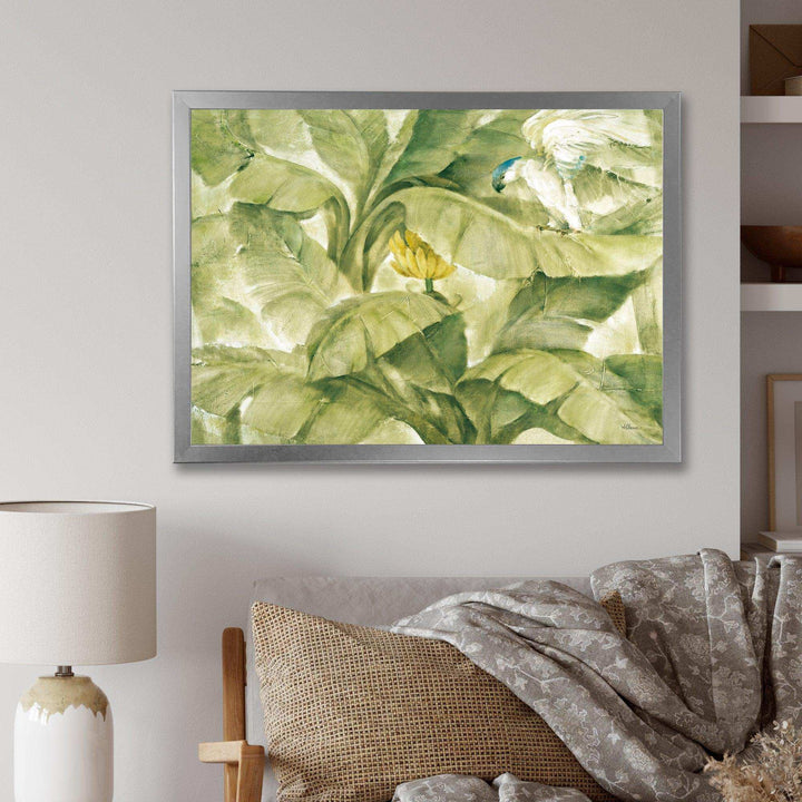 Tropical Canopy II Green - Farmhouse Living Room Wall Decor