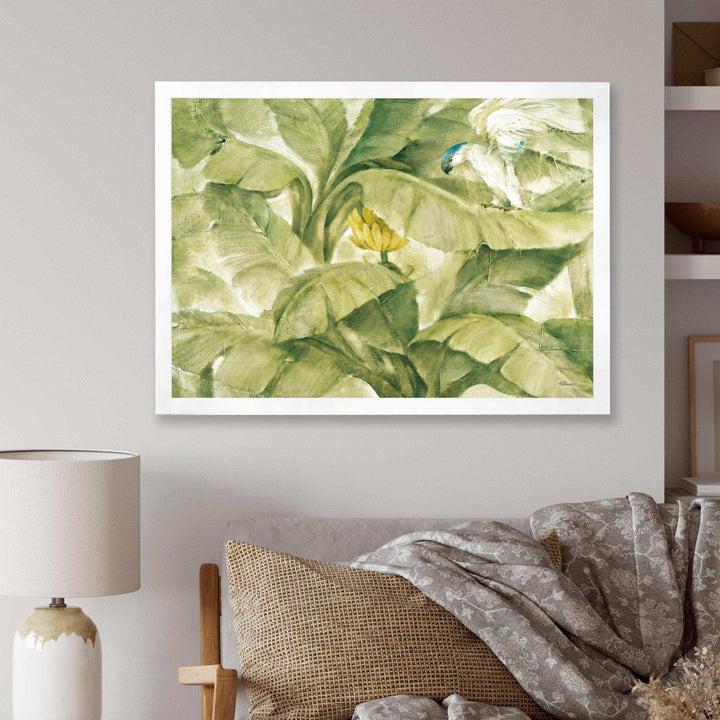 Tropical Canopy II Green - Farmhouse Living Room Wall Decor