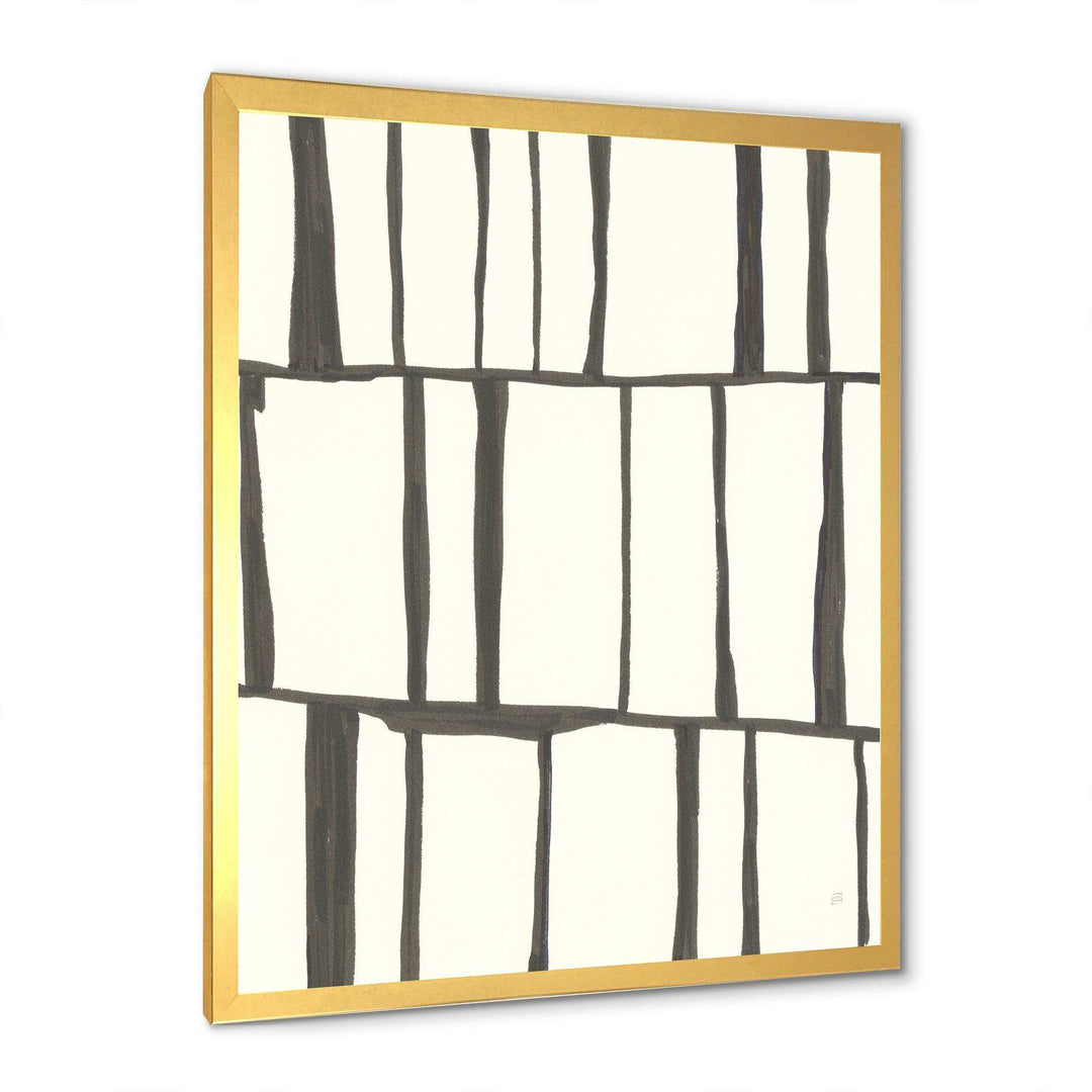 minimalist black and white I - Mid-Century Modern Living Room Wall Decor