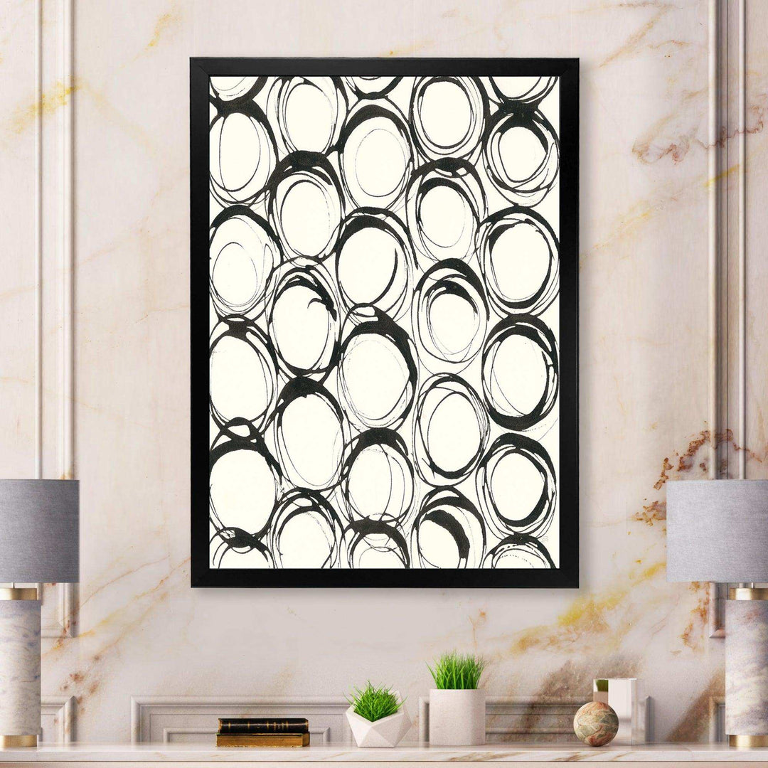 minimalist black and white II - Mid-Century Modern Bedroom Wall Art