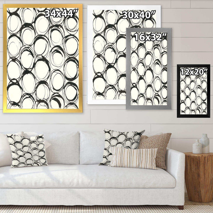 minimalist black and white II - Mid-Century Modern Bedroom Wall Art