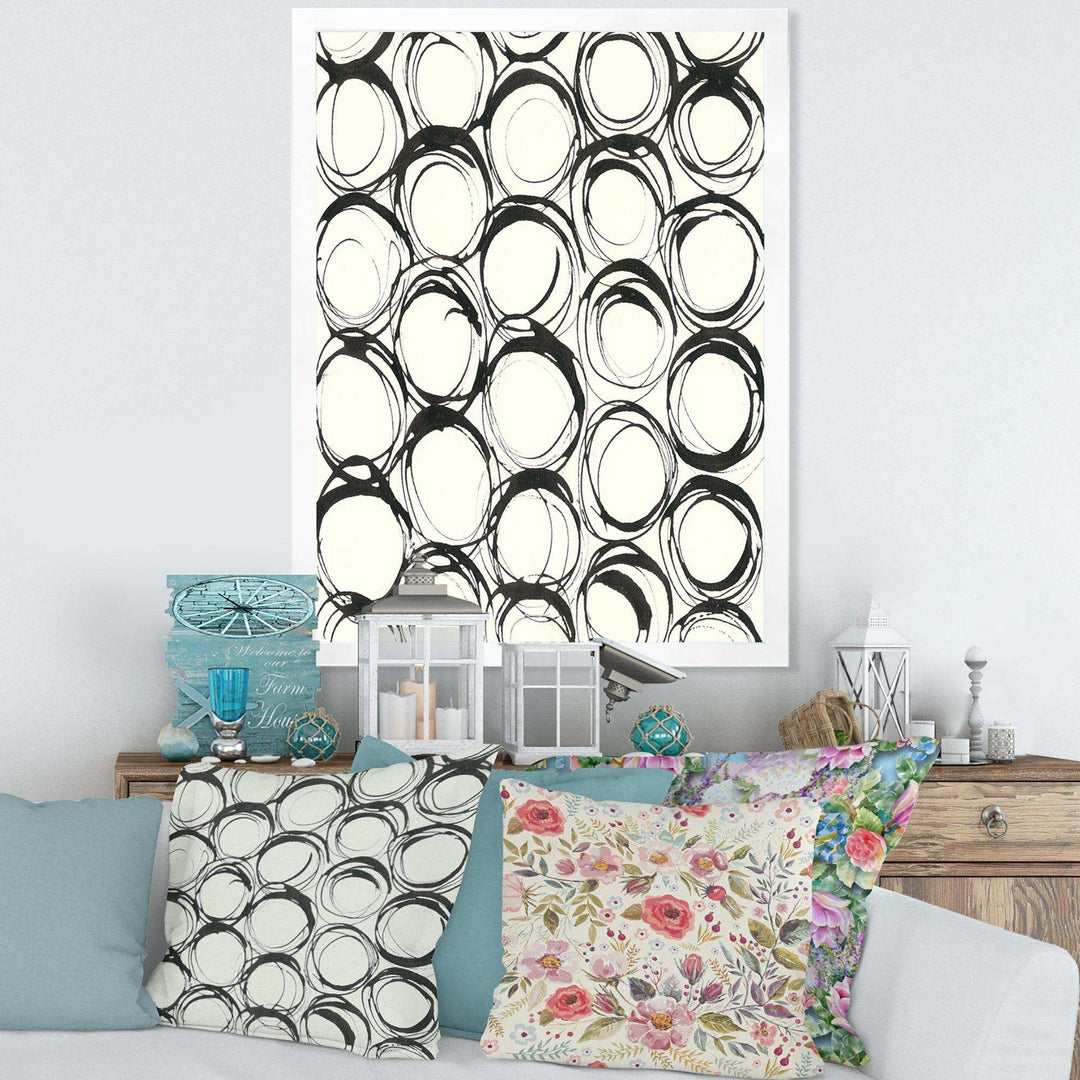 minimalist black and white II - Mid-Century Modern Bedroom Wall Art