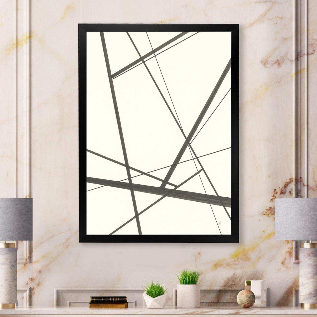 minimalist black and white IV - Mid-Century Modern Wall Art Prints