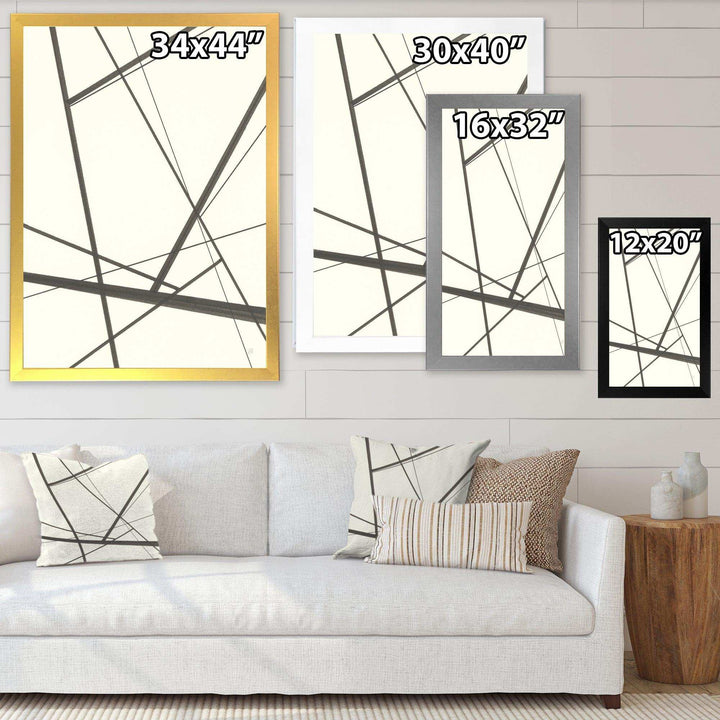 minimalist black and white IV - Mid-Century Modern Wall Art Prints