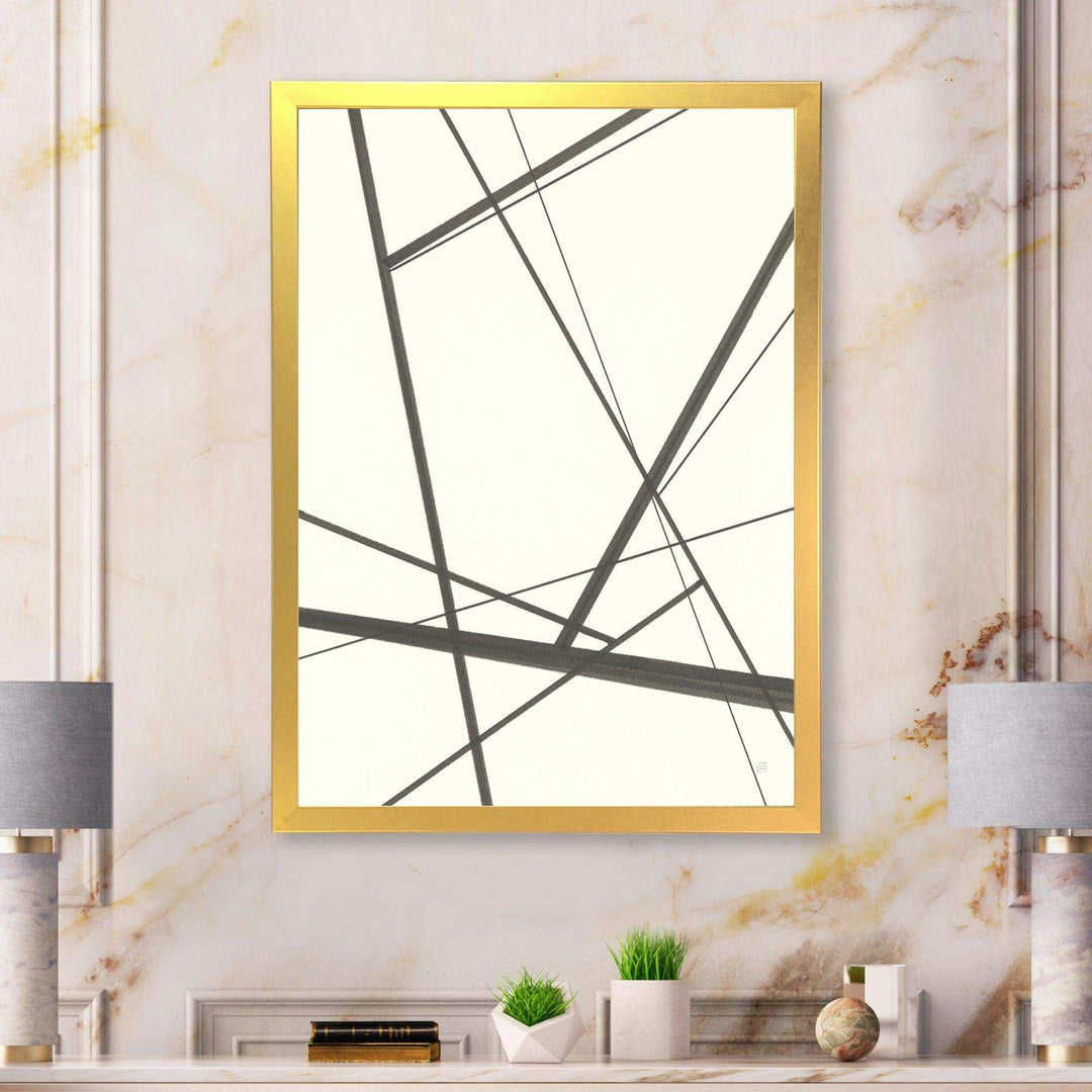 minimalist black and white IV - Mid-Century Modern Wall Art Prints