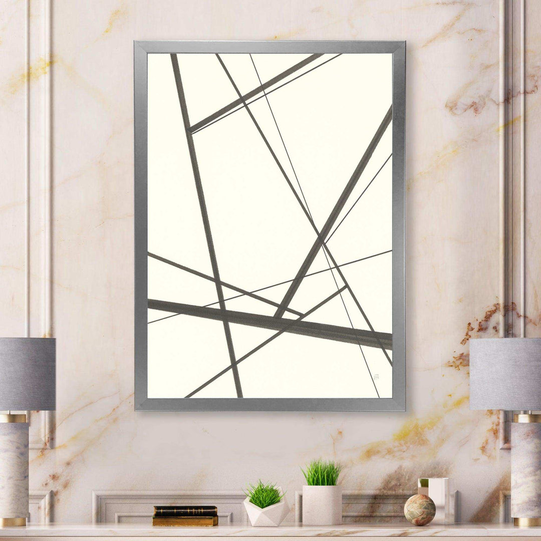 minimalist black and white IV - Mid-Century Modern Wall Art Prints