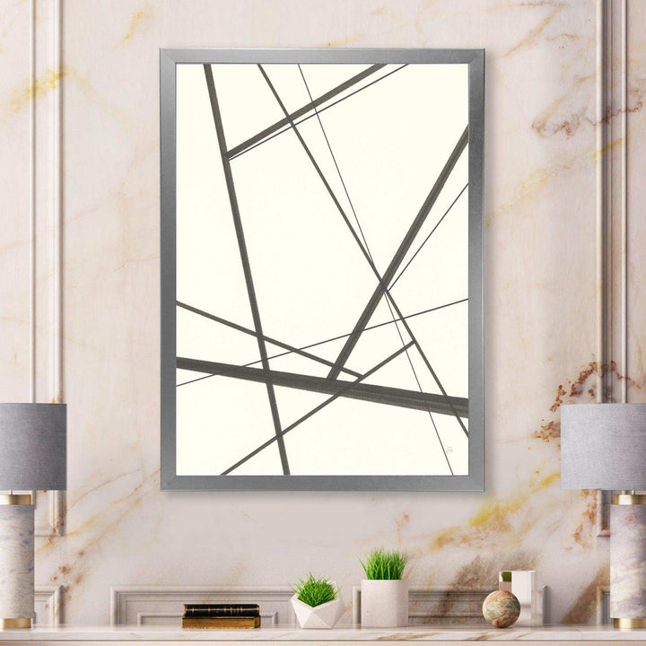 minimalist black and white IV - Mid-Century Modern Wall Art Prints