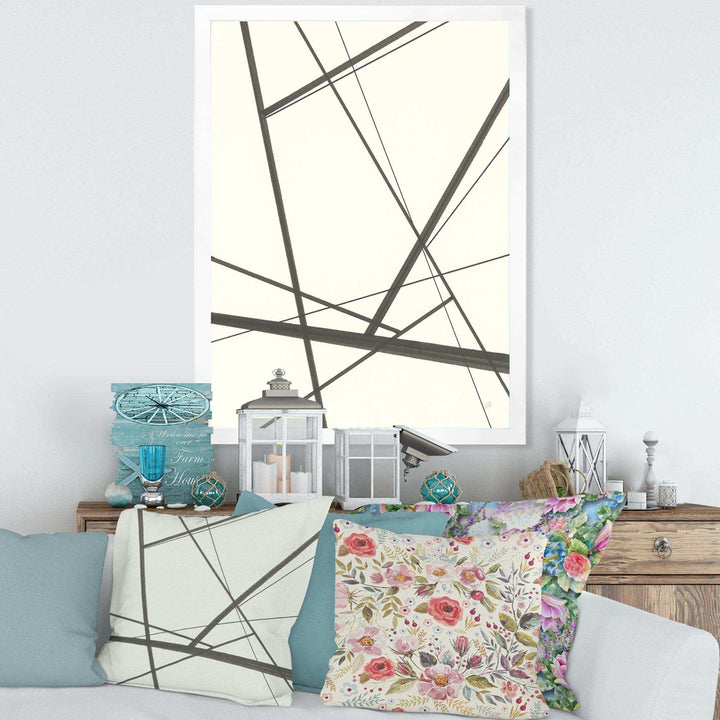 minimalist black and white IV - Mid-Century Modern Wall Art Prints