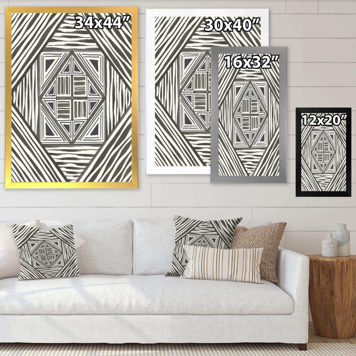Minimalist Graphics II - Mid-Century Modern Canvas Wall Art