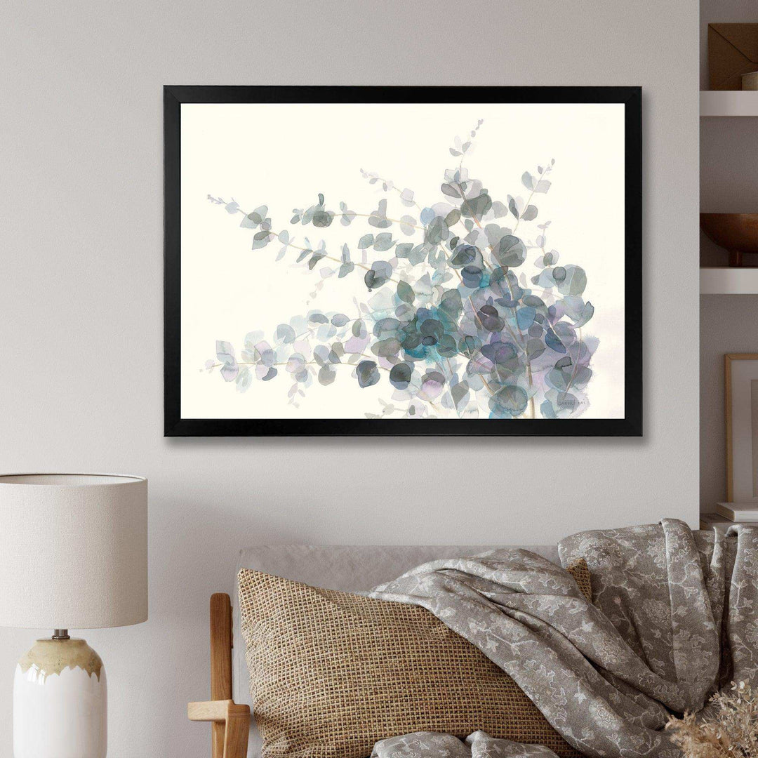 Grey Watercolor Flower II - Traditional Canvas Wall Art