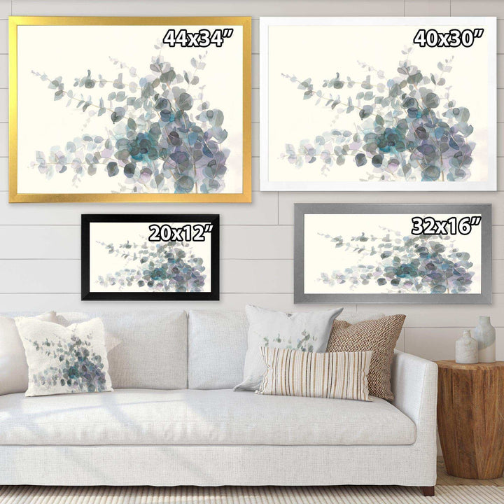 Grey Watercolor Flower II - Traditional Canvas Wall Art