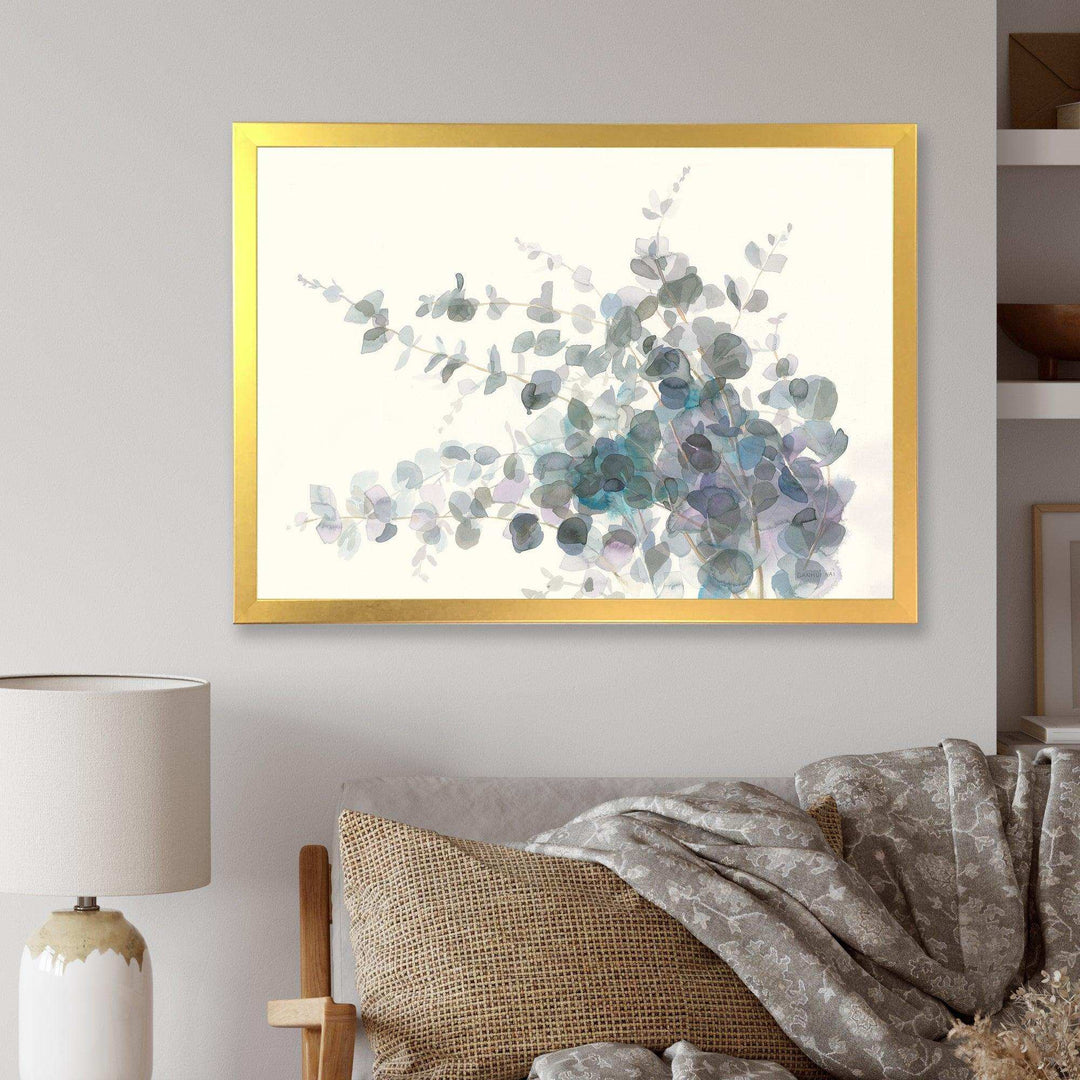 Grey Watercolor Flower II - Traditional Canvas Wall Art