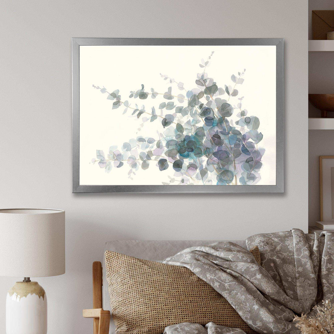 Grey Watercolor Flower II - Traditional Canvas Wall Art