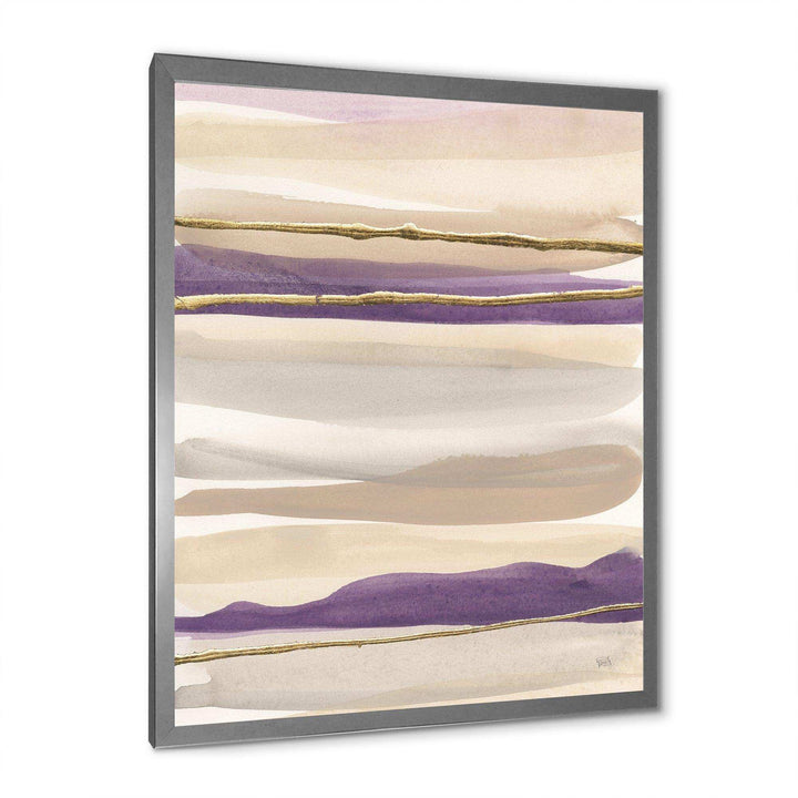 Shape of Glam Purple III - Shabby Chic Living Room Wall Decor