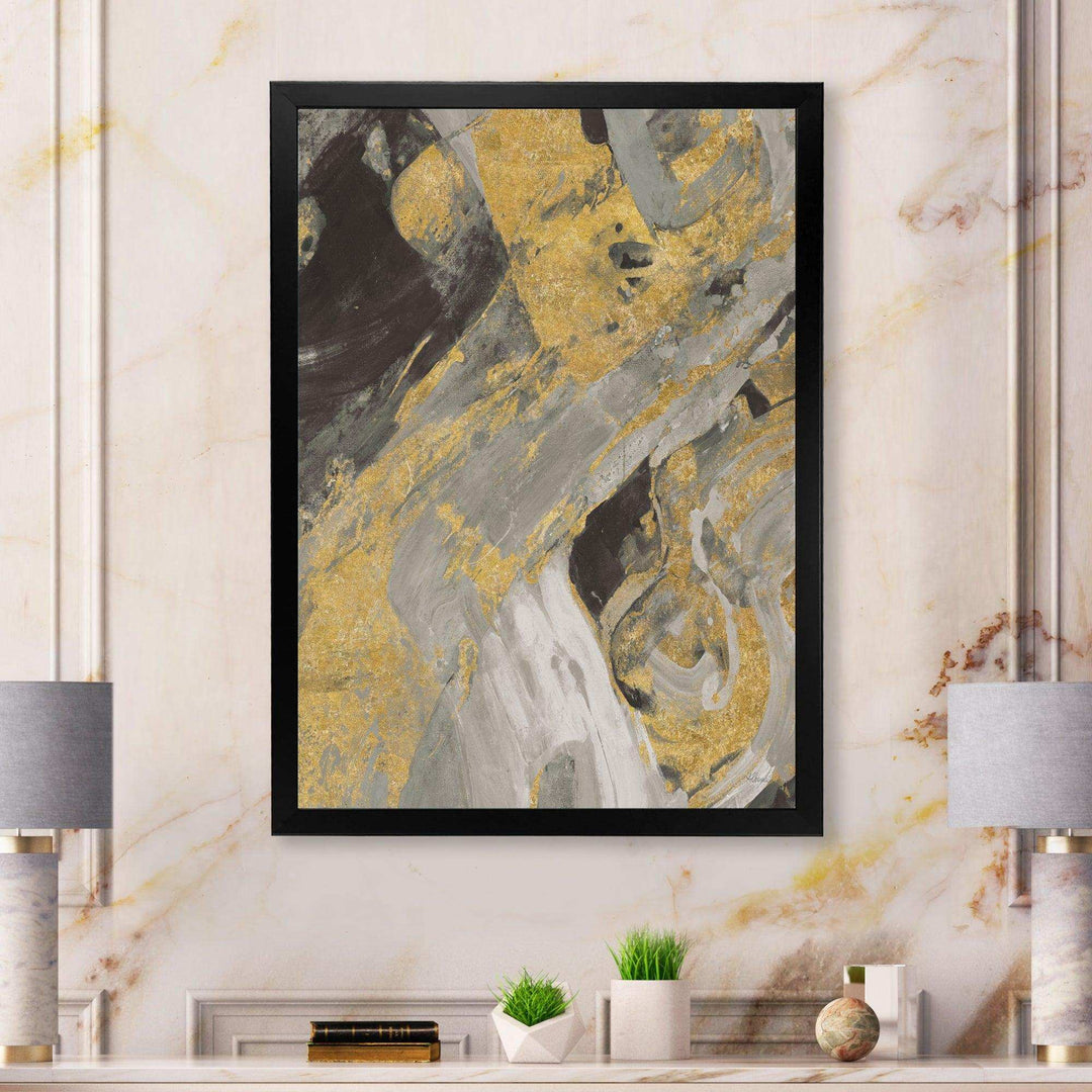 Marble Gold and Black - Modern Wall Art Prints