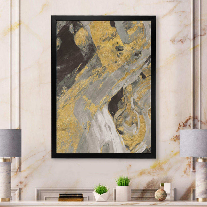 Marble Gold and Black - Modern Wall Art Prints