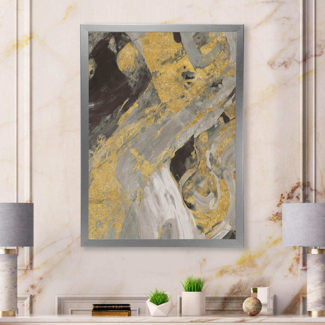 Marble Gold and Black - Modern Wall Art Prints