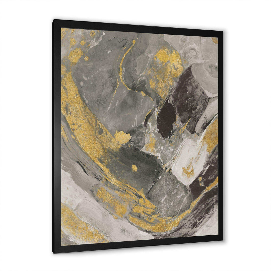 Marble Gold and Black II - Modern Living Room Wall Decor