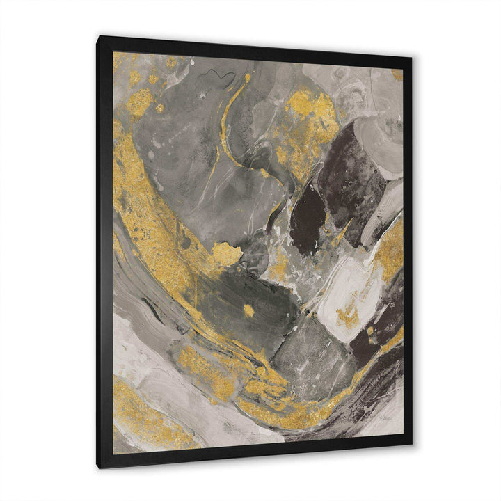 Marble Gold and Black II - Modern Living Room Wall Decor