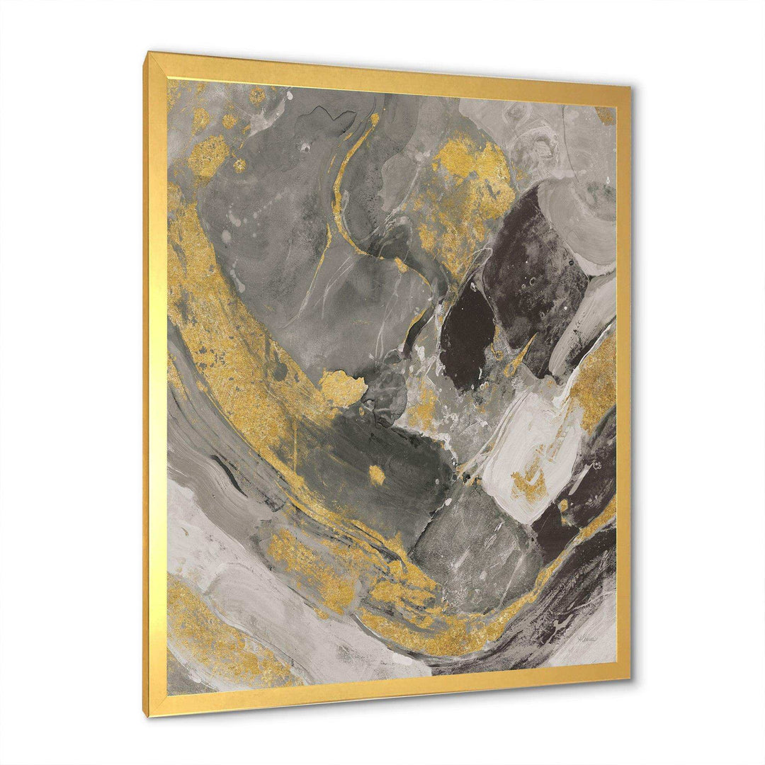Marble Gold and Black II - Modern Living Room Wall Decor