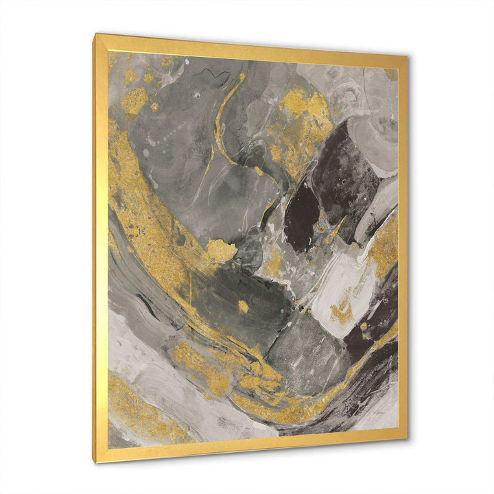 Marble Gold and Black II - Modern Living Room Wall Decor