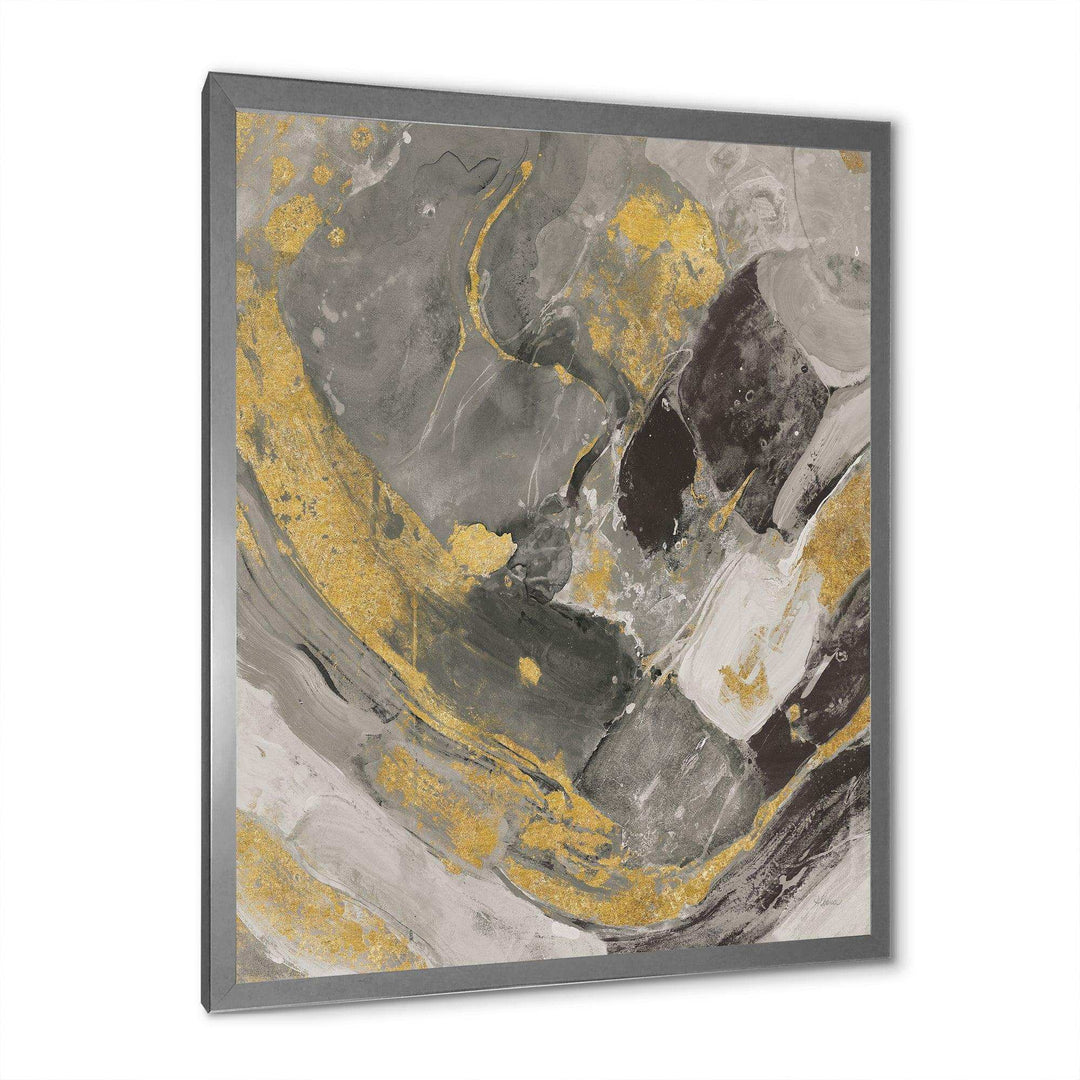 Marble Gold and Black II - Modern Living Room Wall Decor
