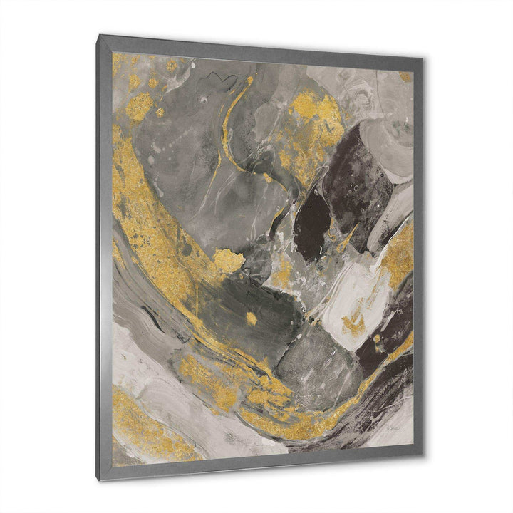 Marble Gold and Black II - Modern Living Room Wall Decor