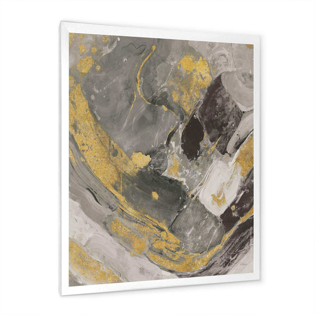 Marble Gold and Black II - Modern Living Room Wall Decor