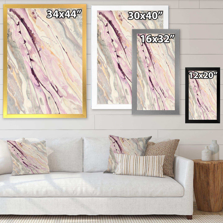 Shaby Pink Marble - Shabby Chic Living Room Wall Decor