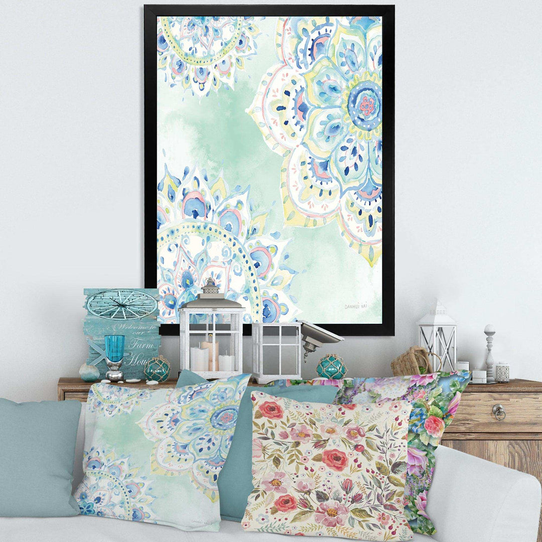 Watercolor mandalas IV - Farmhouse Canvas Wall Art