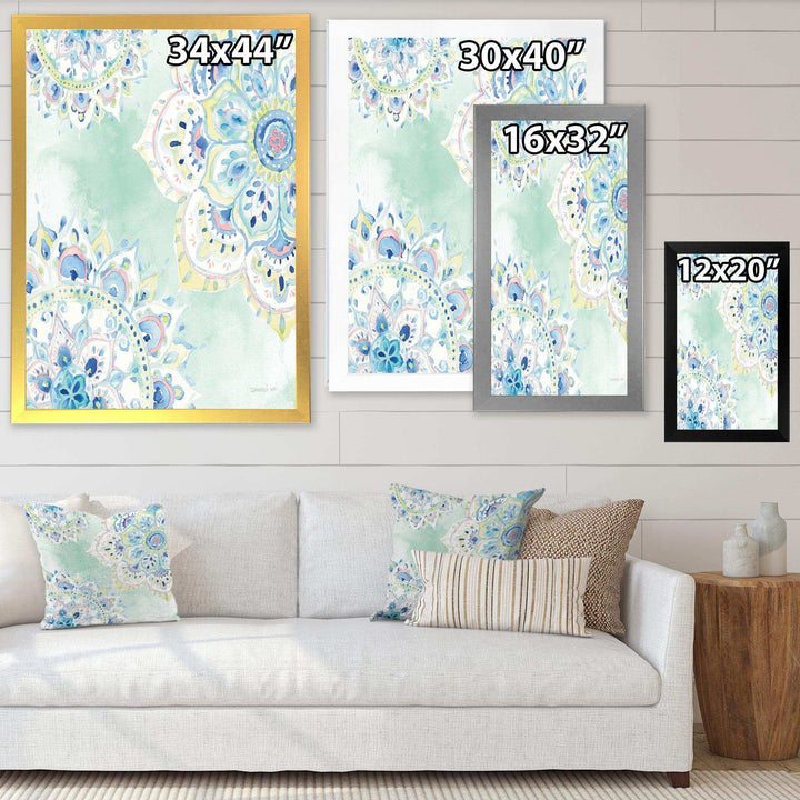 Watercolor mandalas IV - Farmhouse Canvas Wall Art