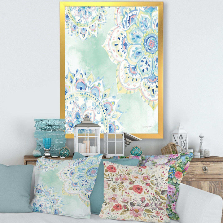 Watercolor mandalas IV - Farmhouse Canvas Wall Art