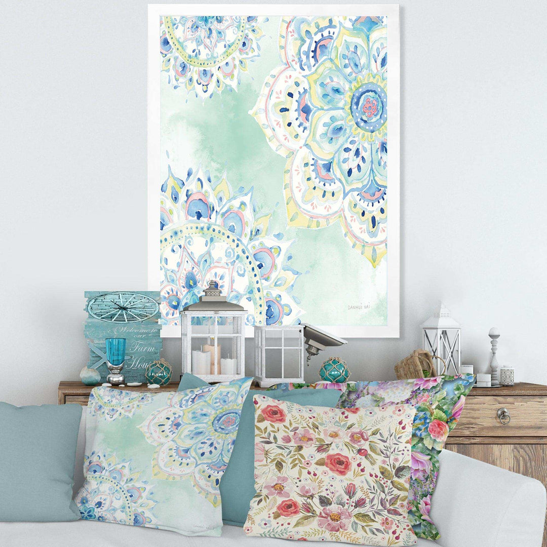 Watercolor mandalas IV - Farmhouse Canvas Wall Art