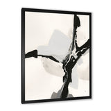 Abstract Neutral III Framed Print Vibrant Black - 1.5" Width