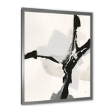 Abstract Neutral III Framed Print Matte White - 1.5" Width