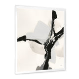 Abstract Neutral III Framed Print Matte White - 1.5" Width