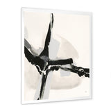 Abstract Neutral I Framed Print Matte White - 1.5" Width