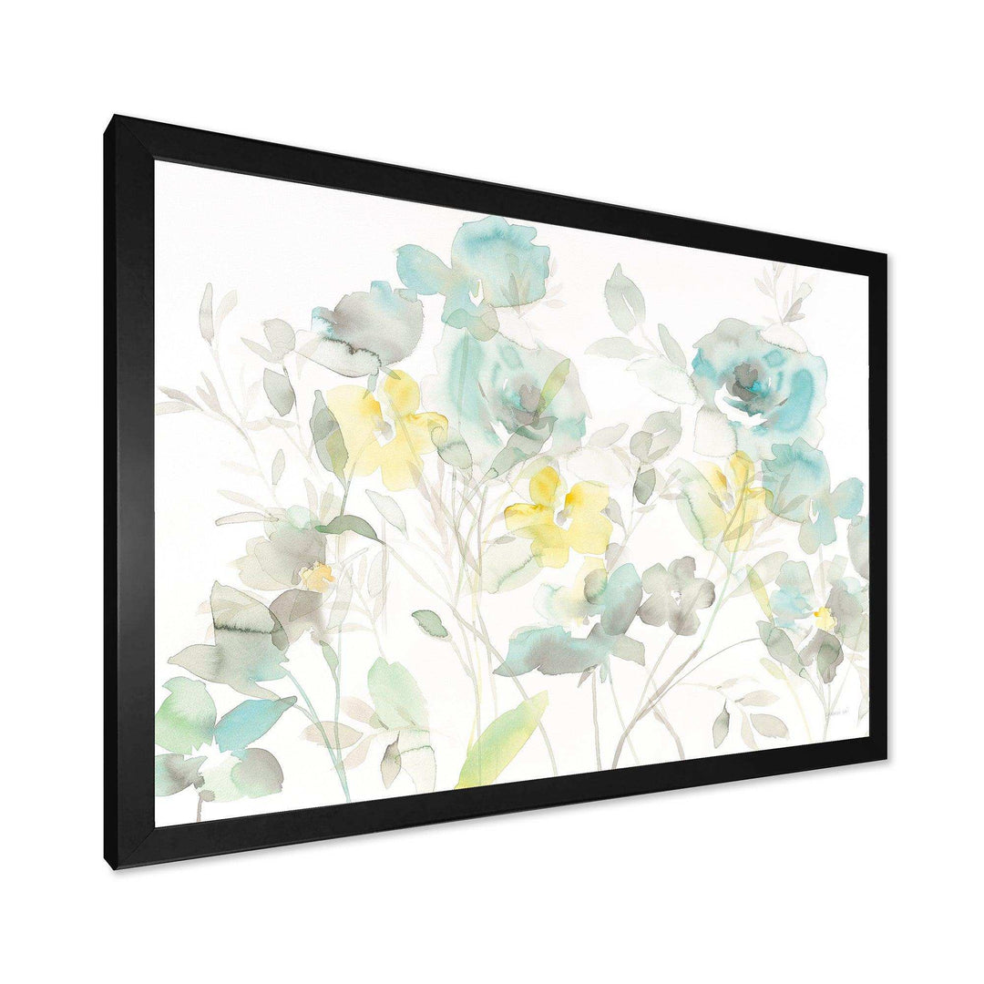 Aqua Rose Natural Element - Traditional Wall Art Prints