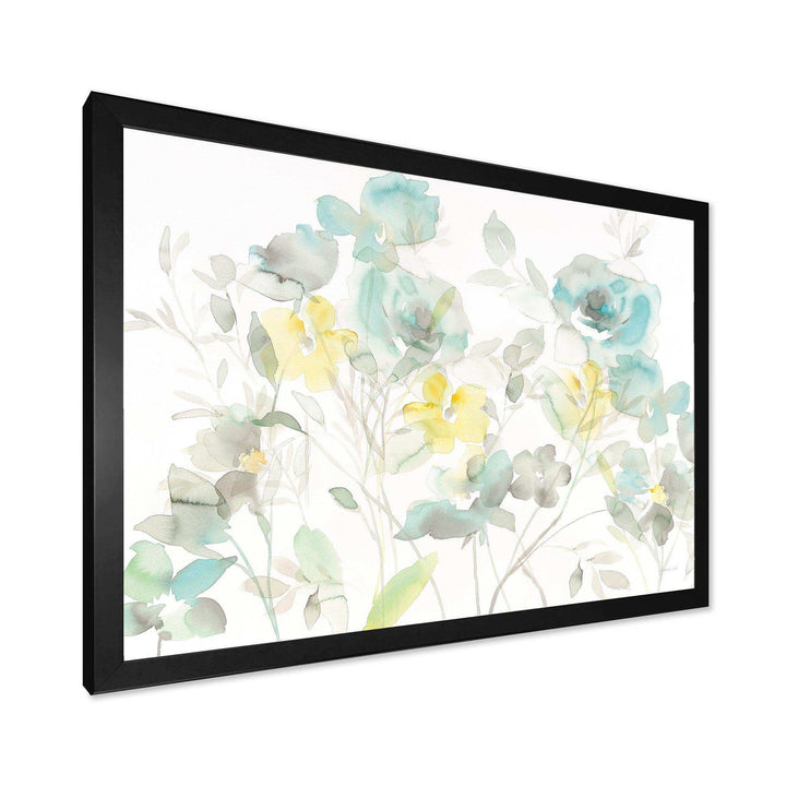Aqua Rose Natural Element - Traditional Wall Art Prints