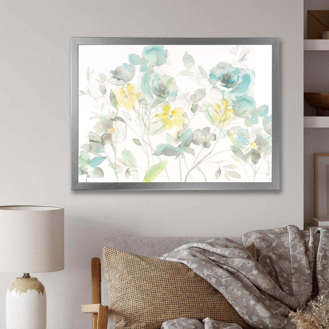 Aqua Rose Natural Element - Traditional Wall Art Prints