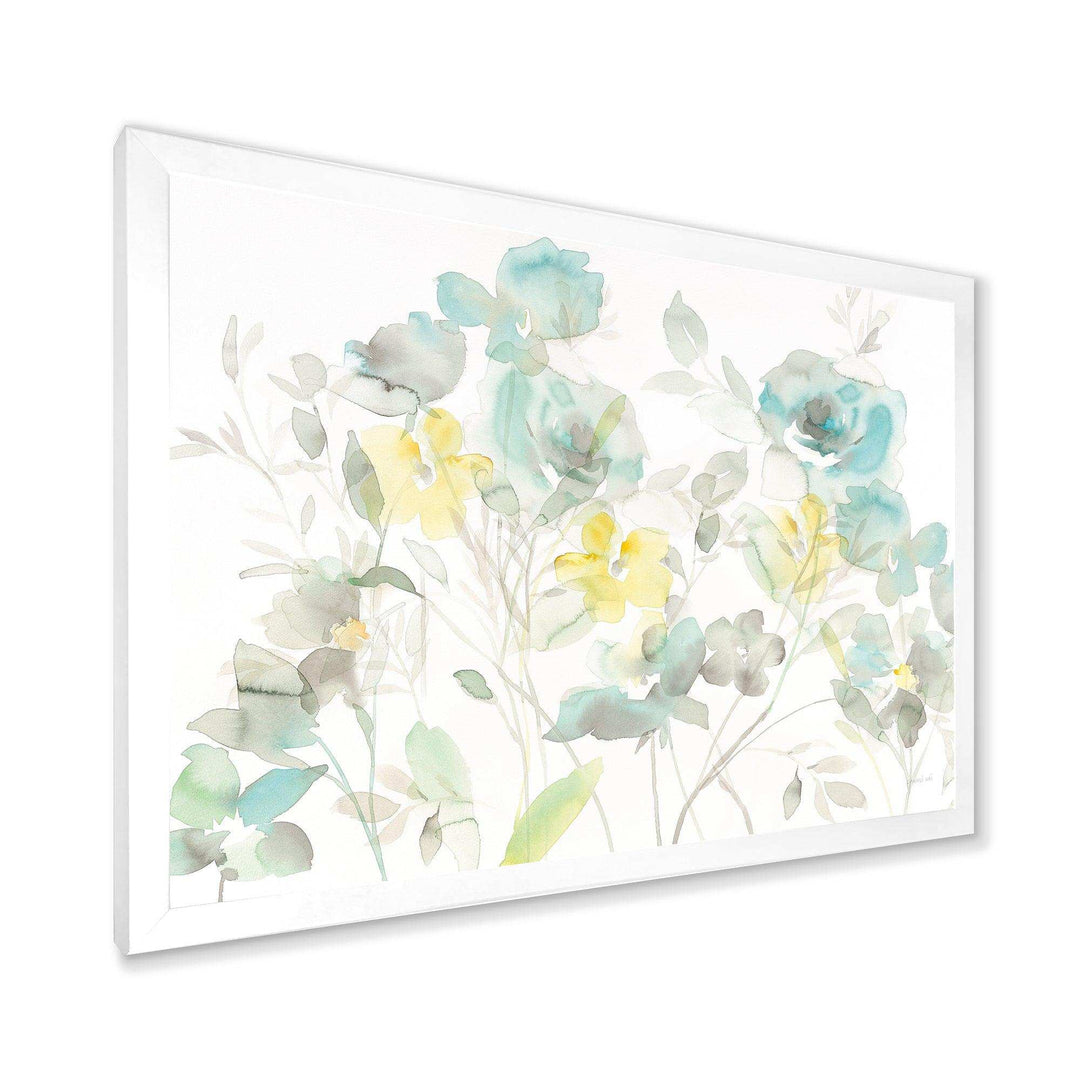 Aqua Rose Natural Element - Traditional Wall Art Prints