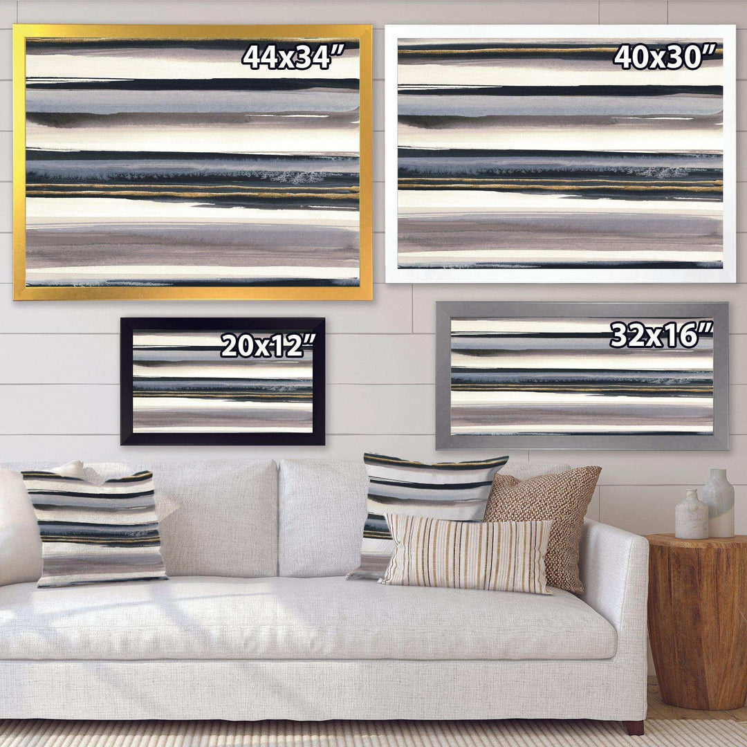 Gold Watercolor Amethyst I - Modern Wall Art Prints