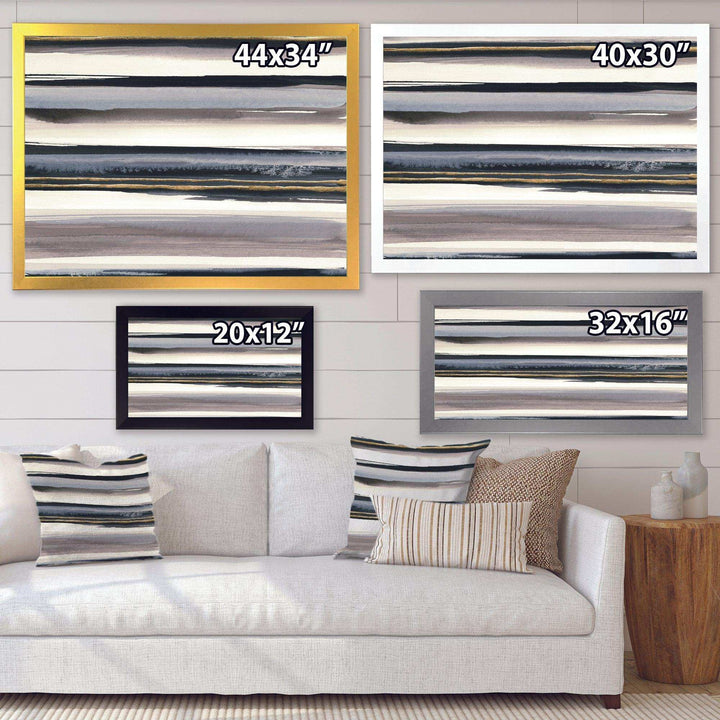 Gold Watercolor Amethyst I - Modern Wall Art Prints