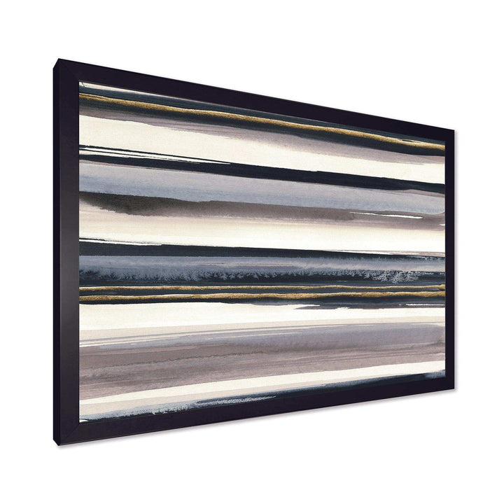 Gold Watercolor Amethyst I - Modern Wall Art Prints