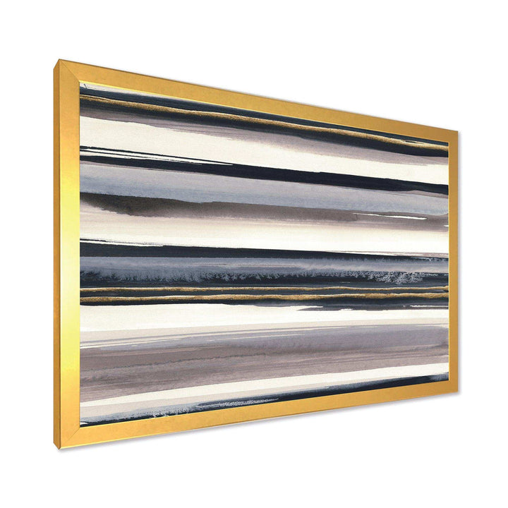 Gold Watercolor Amethyst I - Modern Wall Art Prints