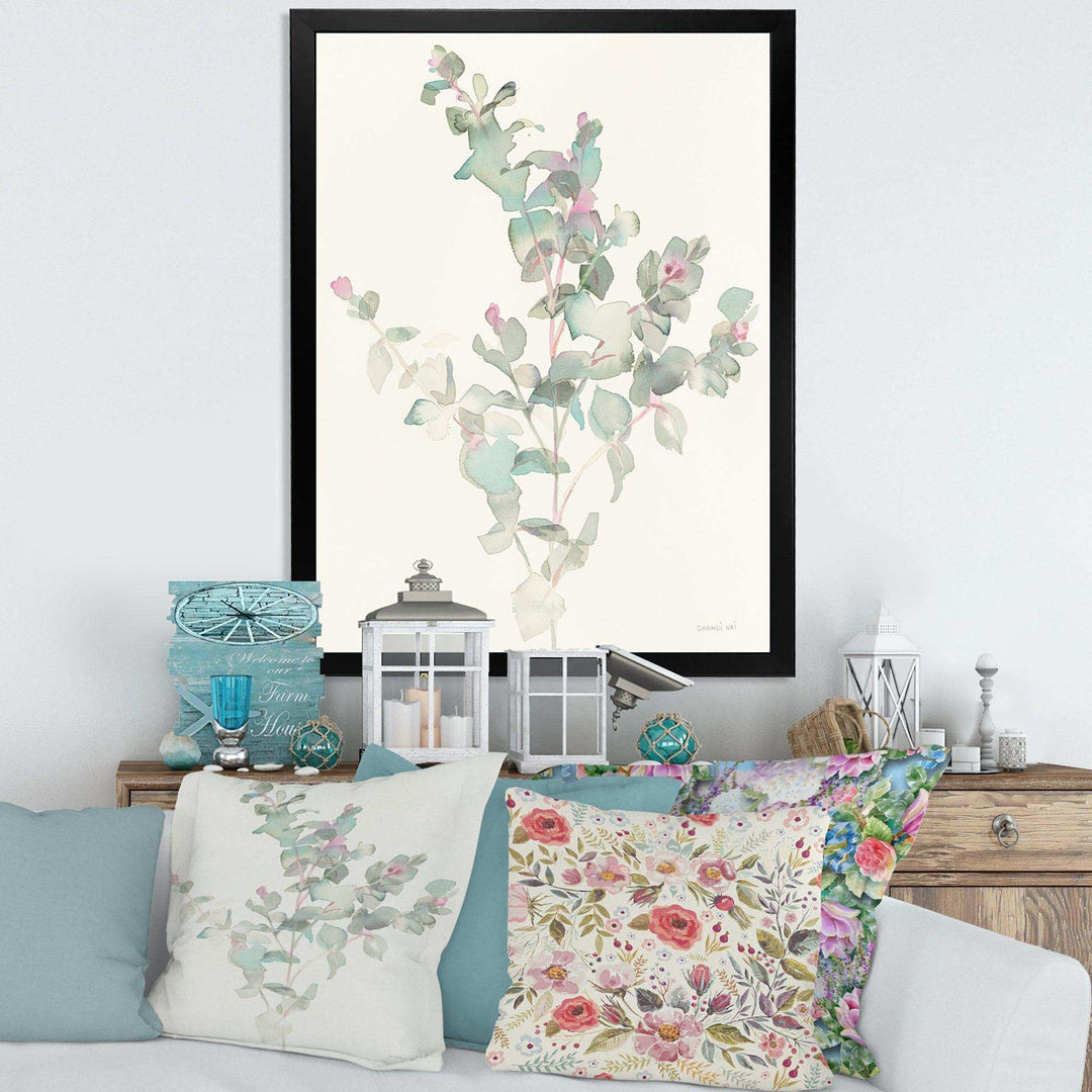 Eucalyptus leaves II - Traditional Bedroom Wall Art