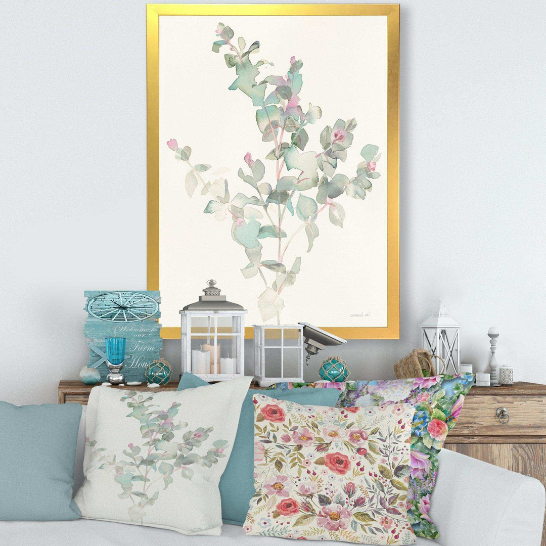 Eucalyptus leaves II - Traditional Bedroom Wall Art