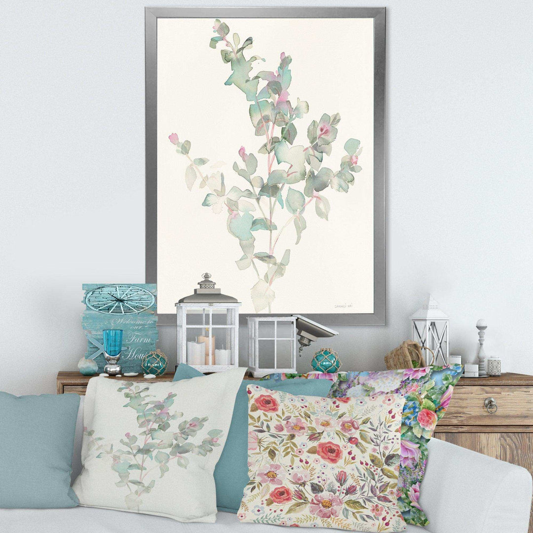 Eucalyptus leaves II - Traditional Bedroom Wall Art