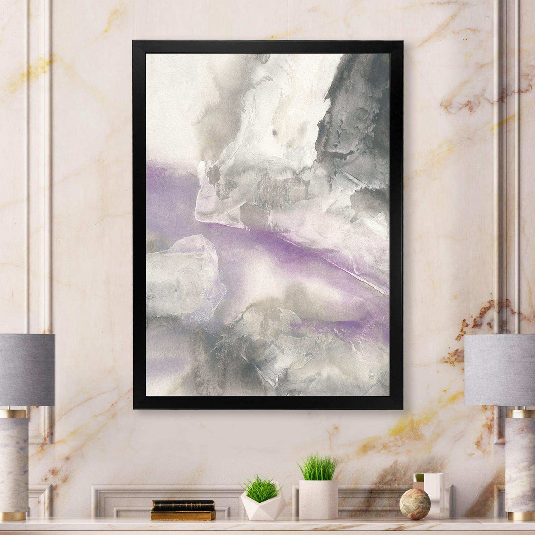Watercolor Minimal Purple Tones I - Farmhouse Canvas Wall Art